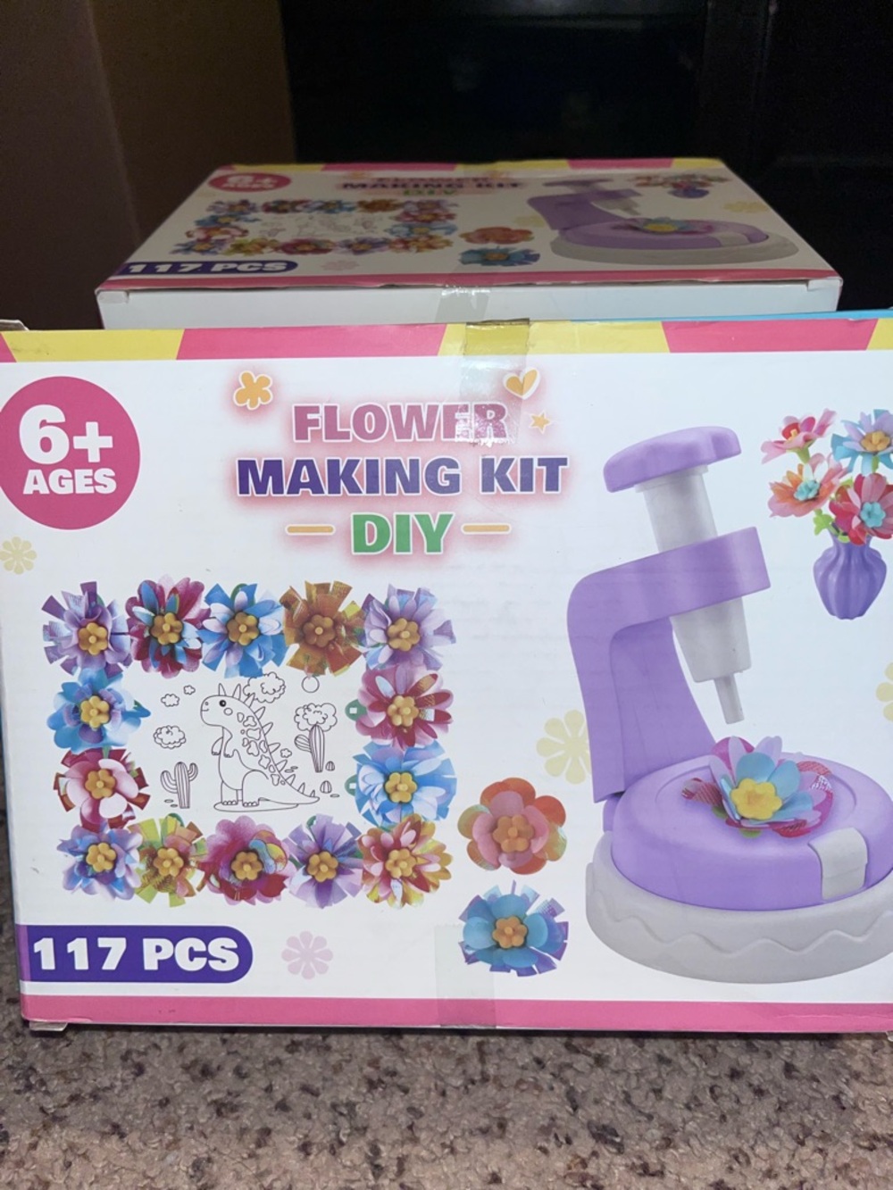 Source Unknown Flower Making Kit - Purple, Pink, Blue, Yellow